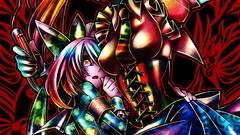 Wine dress bows multicolor anime girls corset maids hair bow 