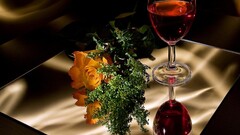 wine drink Flowers alcohol drinking glass rose Plants