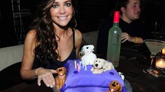 Wine faces cakes brunettes Denise Richards