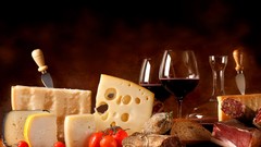 Wine food still life