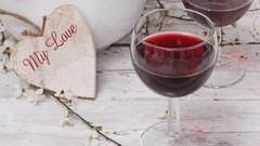Wine love glasses