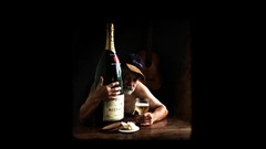 Wine Men cheese French Tables Champagne lonely bottles drinking 