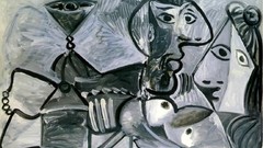 Wine Men woman paintings Spanish nude artwork traditional art 