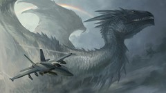 Wings Aircraft Dragons rainbows