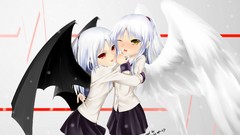 Wings angel beats red