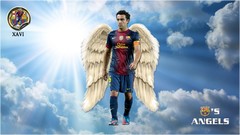 Wings angels soccer FC Barcelona Xavi Hernandez barça blaugrana