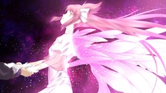 Wings Anime angels pink hair anime girls mahou shoujo madoka 