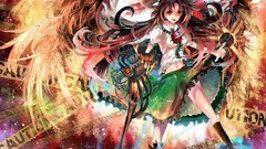 Wings Anime anime girls reiuji utsuho touhou