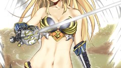 Wings Anime blondes anime girls blue eyes