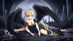 Wings Anime blondes cleavage