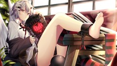 Wings Anime chains barefoot anime girls seifuku
