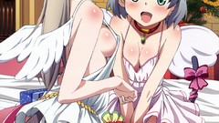 Wings anime girls green eyes eila ilmatar juutilainen nekomimi 