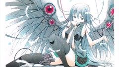 Wings anime girls hatsune miku vocaloid