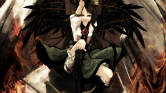 Wings anime girls reiuji utsuho touhou