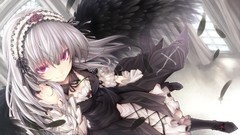 Wings anime girls rozen maiden suigintou upscaled
