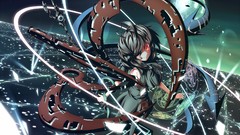 Wings anime girls short hair touhou black hair houjuu nue video 