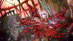 Wings anime girls touhou video games Shinki