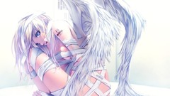 Wings Anime long hair nude