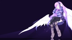 Wings Anime pink hair anime girls original characters