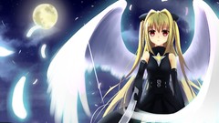 Wings Anime red eyes blondes long hair anime girls konjiki no 