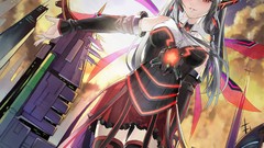 Wings Anime red eyes long hair anime girls gray hair Okingjo