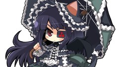 Wings Anime Umbrellas Manga red eyes anime girls nekomimi cat 