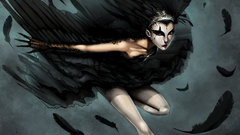 Wings ballet feathers Black