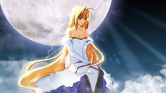 Wings blondes anime girls