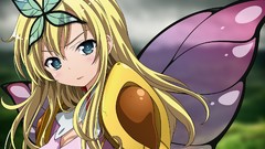 Wings blondes anime girls blue eyes boku wa tomodachi ga 