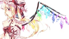 Wings blondes anime girls touhou flandre scarlet video games