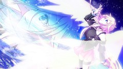 Wings blondes long hair blue eyes vocaloid ia hair ornaments