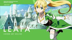 Wings blondes long hair green eyes green hair sword art online 