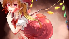 Wings blood dress red eyes touhou flandre scarlet Ibuki