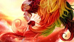 Wings blue eyes vocaloid kagamine rin