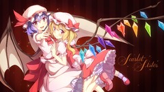 Wings blush anime girls short hair remilia scarlet touhou 