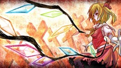 Wings cross crystals Vampires red eyes red dress bows blondes 