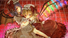 Wings crystals dress hats Vampires red eyes blondes skirts 