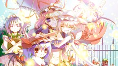 Wings crystals dress tray Umbrellas chest hats Sweets fangs 