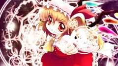 Wings crystals hats Vampires blondes touhou flandre scarlet