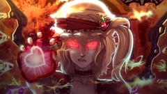 Wings crystals hats Vampires blondes touhou flandre scarlet