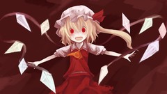 Wings crystals hats Vampires blondes touhou flandre scarlet