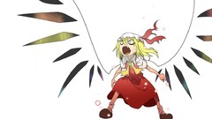 Wings crystals hats Vampires blondes touhou flandre scarlet 
