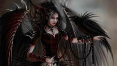 Wings dark bird angel