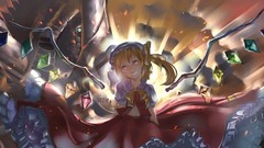 Wings destruction dress hats Vampires navel red dress bows 