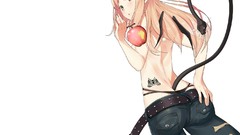 Wings devil clothes long hair underwear panties Simple 