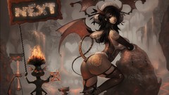 Wings devil demons Succubus fantasy art devil girl Demon Girl