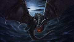 Wings Dragons bat artwork fantasy art skyscapes