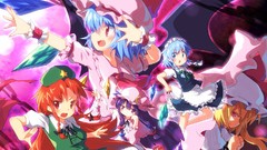 Wings dress anime girls remilia scarlet touhou izayoi sakuya 