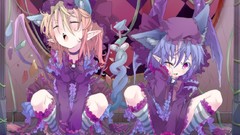 Wings dress hats socks Vampires bows blondes indoors closed 