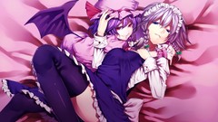 Wings dress hats Vampires beds white hair red eyes bows 